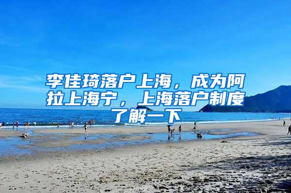 李佳琦落户上海，成为阿拉上海宁，上海落户制度了解一下