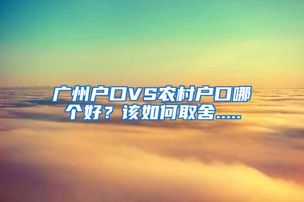 广州户口VS农村户口哪个好？该如何取舍.....