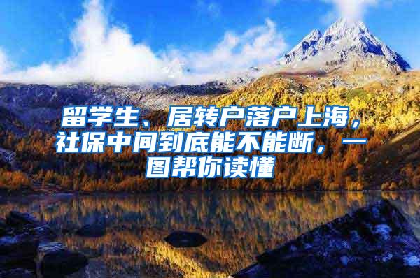 留学生、居转户落户上海，社保中间到底能不能断，一图帮你读懂