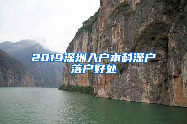 2019深圳入户本科深户落户好处