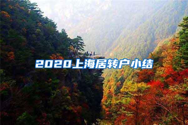 2020上海居转户小结