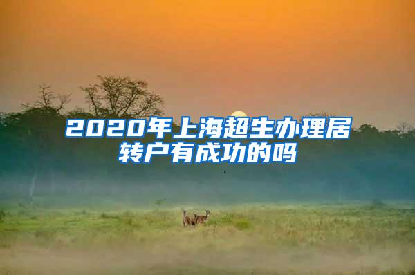 2020年上海超生办理居转户有成功的吗