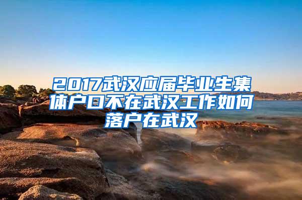 2017武汉应届毕业生集体户口不在武汉工作如何落户在武汉