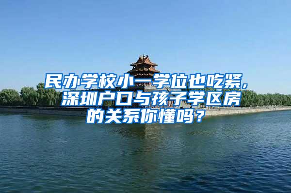 民办学校小一学位也吃紧, 深圳户口与孩子学区房的关系你懂吗？