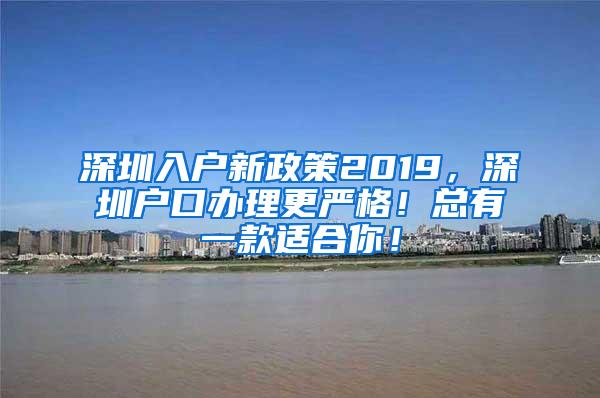 深圳入户新政策2019，深圳户口办理更严格！总有一款适合你！