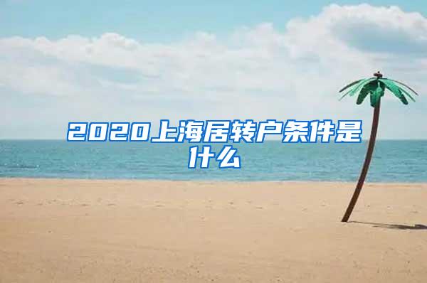 2020上海居转户条件是什么