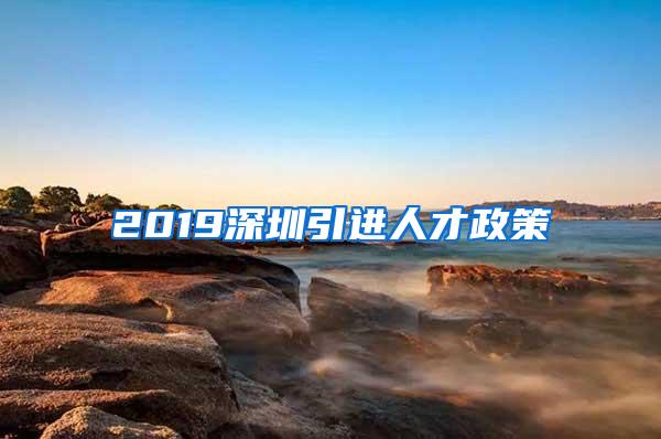 2019深圳引进人才政策