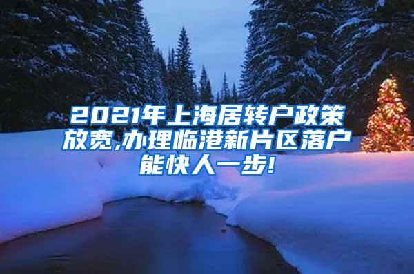 2021年上海居转户政策放宽,办理临港新片区落户能快人一步!