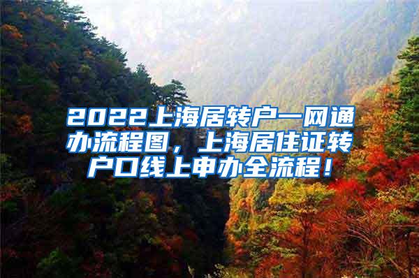 2022上海居转户一网通办流程图，上海居住证转户口线上申办全流程！