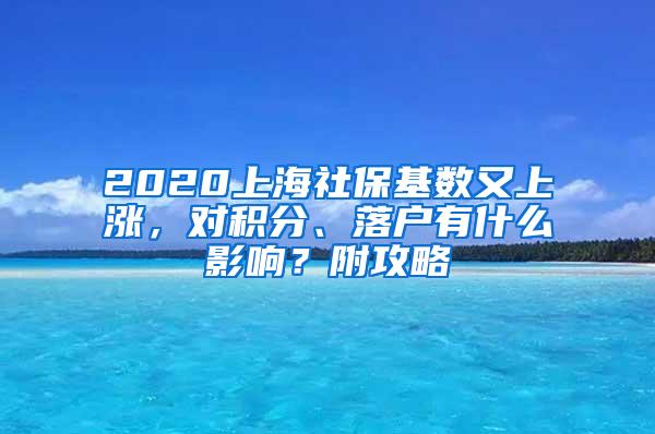 2020上海社保基数又上涨，对积分、落户有什么影响？附攻略