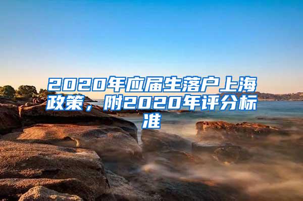 2020年应届生落户上海政策，附2020年评分标准