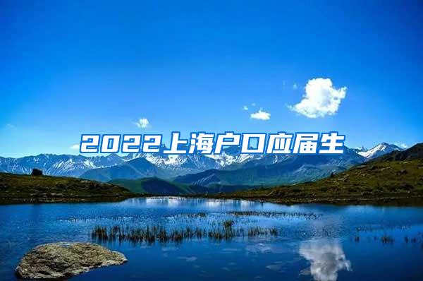 2022上海户口应届生