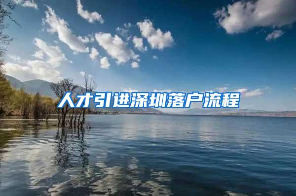 人才引进深圳落户流程