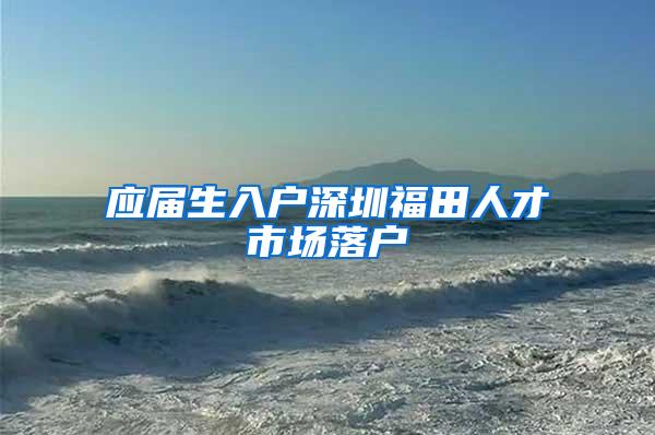 应届生入户深圳福田人才市场落户