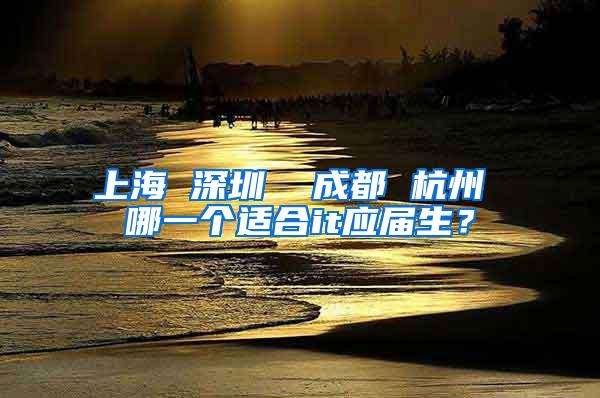 上海 深圳  成都 杭州 哪一个适合it应届生？