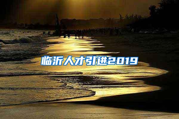 临沂人才引进2019