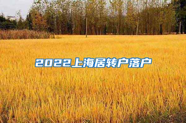 2022上海居转户落户