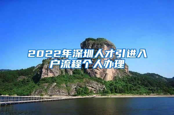 2022年深圳人才引进入户流程个人办理