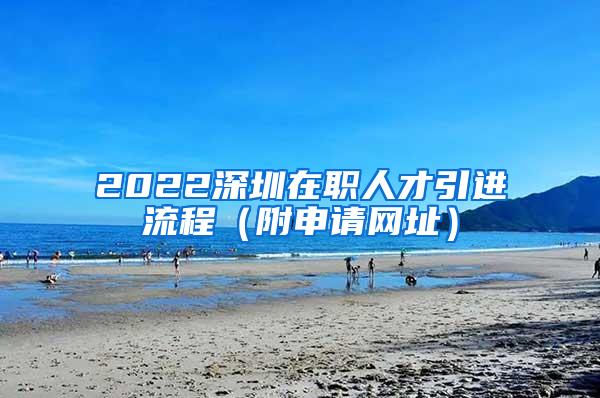 2022深圳在职人才引进流程（附申请网址）
