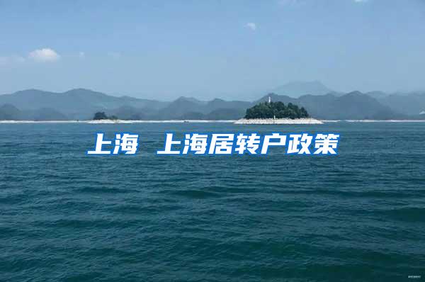 上海 上海居转户政策