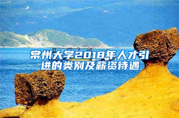 常州大学2018年人才引进的类别及薪资待遇