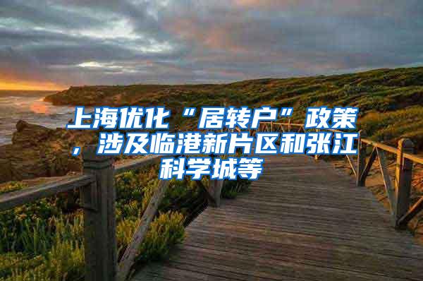 上海优化“居转户”政策，涉及临港新片区和张江科学城等