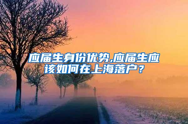 应届生身份优势,应届生应该如何在上海落户？