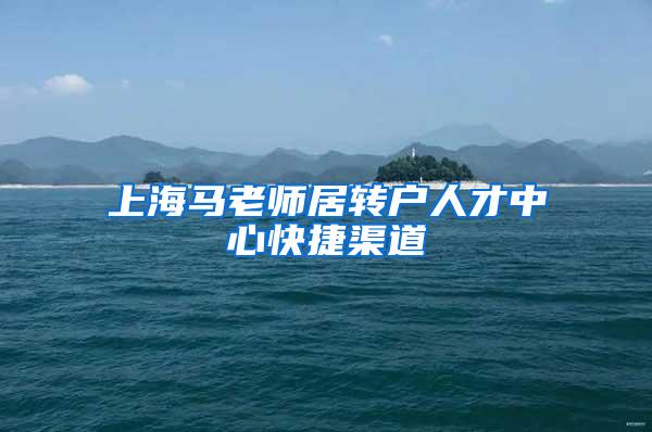 上海马老师居转户人才中心快捷渠道