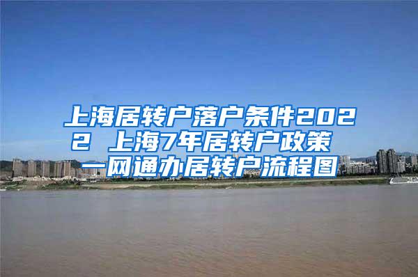 上海居转户落户条件2022 上海7年居转户政策 一网通办居转户流程图