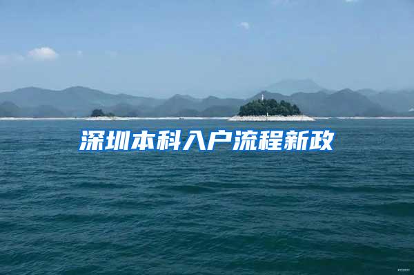 深圳本科入户流程新政