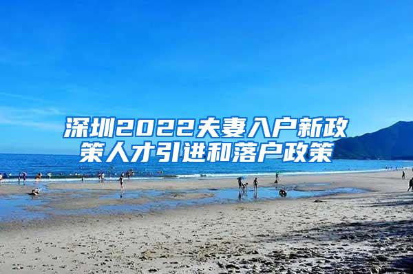 深圳2022夫妻入户新政策人才引进和落户政策