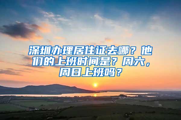 深圳办理居住证去哪？他们的上班时间是？周六，周日上班吗？