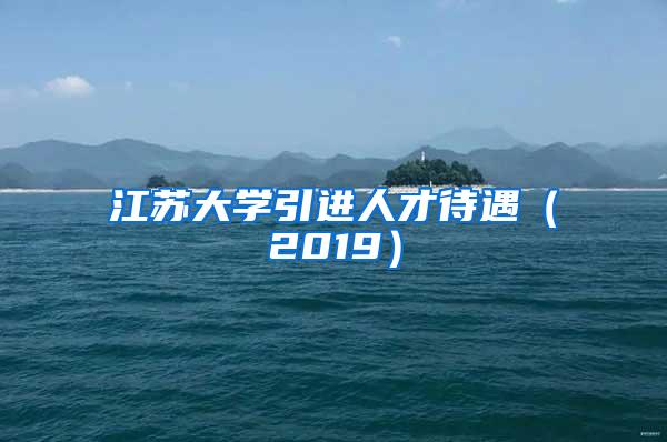 江苏大学引进人才待遇（2019）