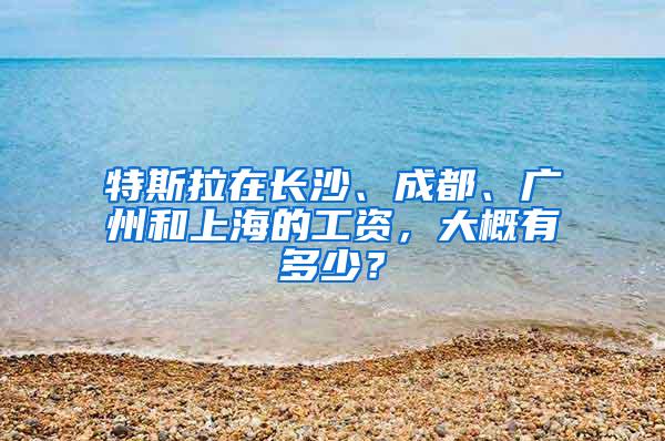 特斯拉在长沙、成都、广州和上海的工资，大概有多少？