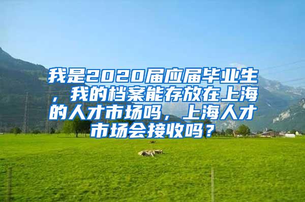 我是2020届应届毕业生，我的档案能存放在上海的人才市场吗，上海人才市场会接收吗？