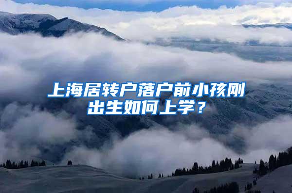 上海居转户落户前小孩刚出生如何上学？