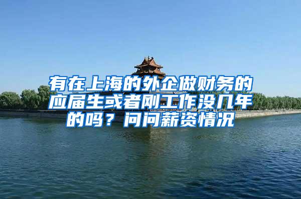 有在上海的外企做财务的应届生或者刚工作没几年的吗？问问薪资情况