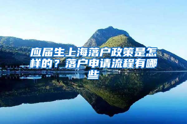 应届生上海落户政策是怎样的？落户申请流程有哪些