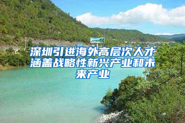 深圳引进海外高层次人才涵盖战略性新兴产业和未来产业