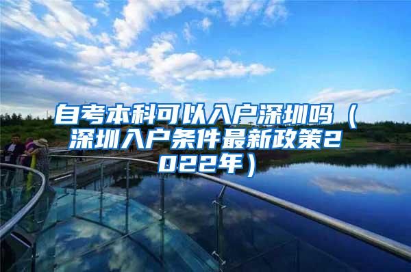 自考本科可以入户深圳吗（深圳入户条件最新政策2022年）