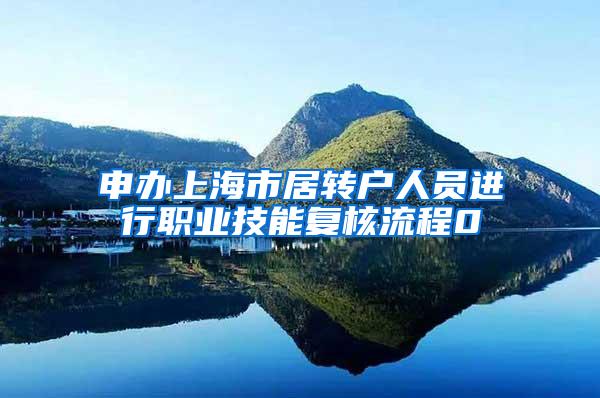 申办上海市居转户人员进行职业技能复核流程0