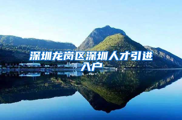 深圳龙岗区深圳人才引进入户