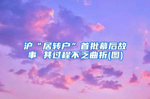 沪“居转户”首批幕后故事 其过程不乏曲折(图)