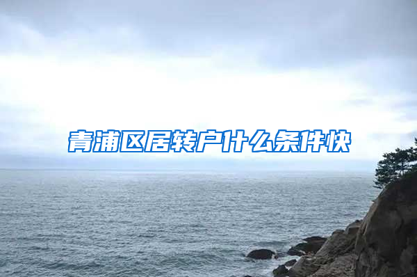 青浦区居转户什么条件快