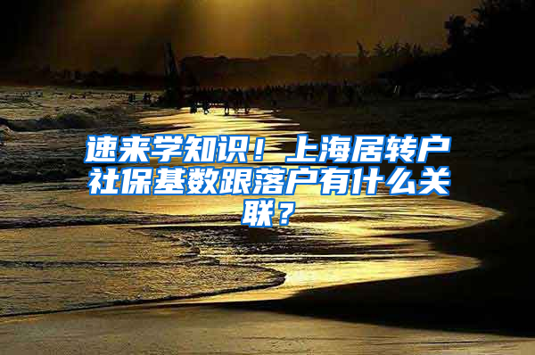 速来学知识！上海居转户社保基数跟落户有什么关联？