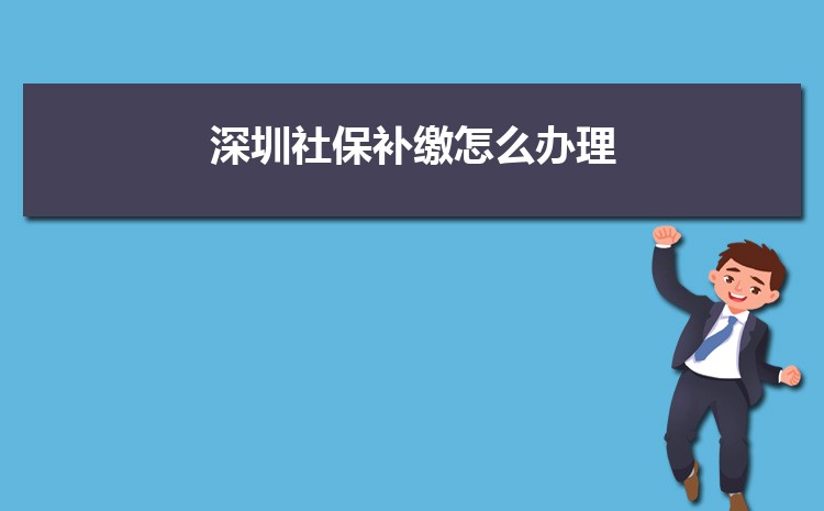 2022年深圳社保补缴怎么办理政策规定,社保补缴最多几个月