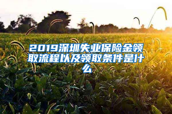 2019深圳失业保险金领取流程以及领取条件是什么