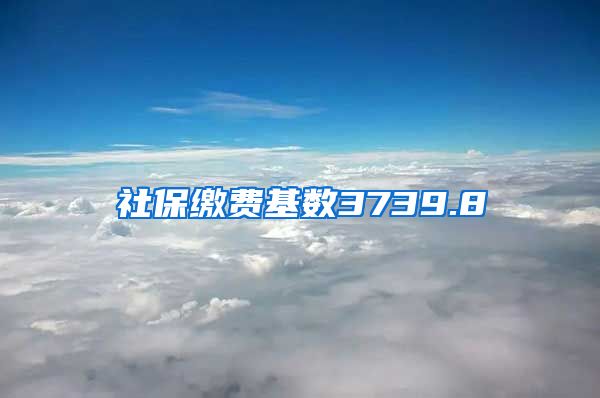 社保缴费基数3739.8