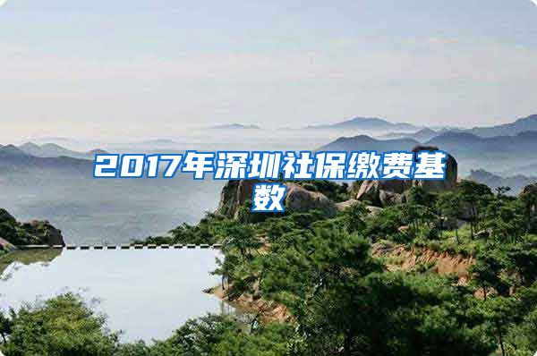 2017年深圳社保缴费基数