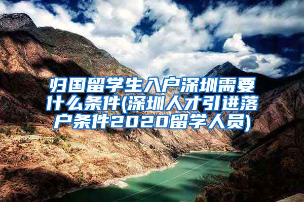 归国留学生入户深圳需要什么条件(深圳人才引进落户条件2020留学人员)